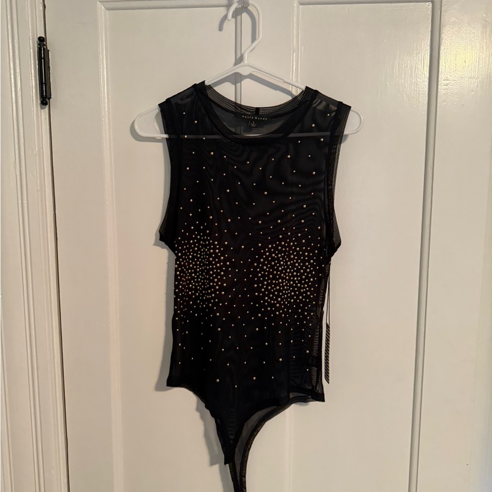 Mesh Studded Bodysuit
